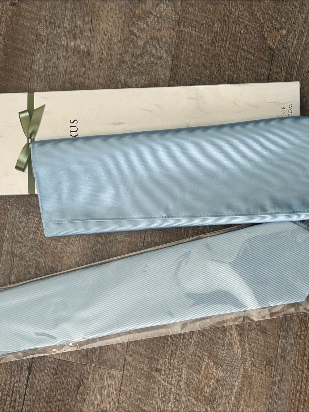 Light Blue Tie + Pocket Square